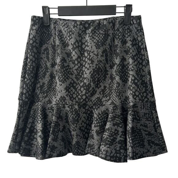 Necessary Objects Dresses & Skirts - NWT Necessary Objects by Ady Gluck Frankel Fit & Flare Print Gray Skirt Jr-Large